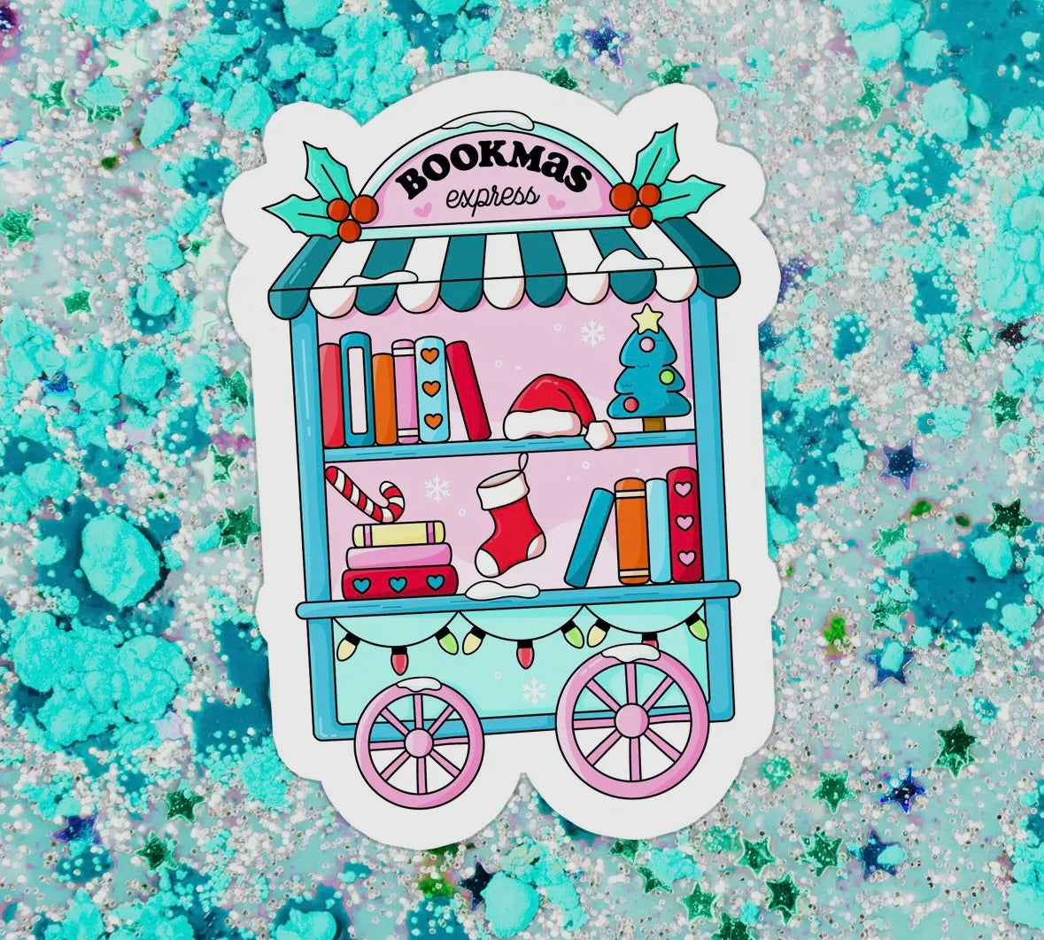 Bookmas Cart Sticker