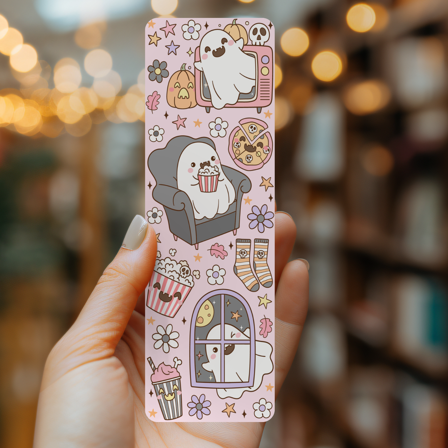 Spooky Movie Night Bookmark | Halloween Reader