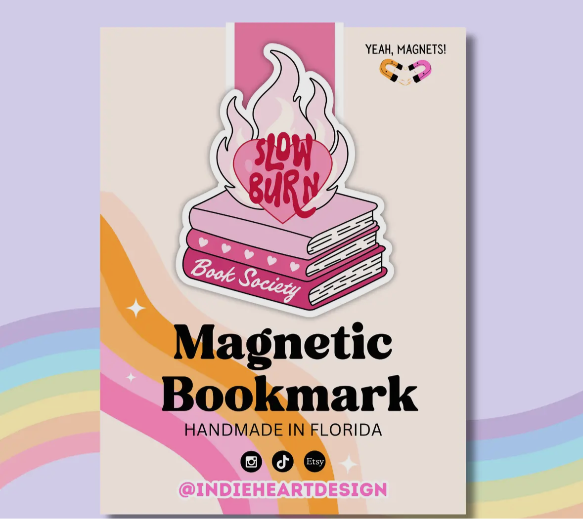 Slow Burn Magnet Bookmark