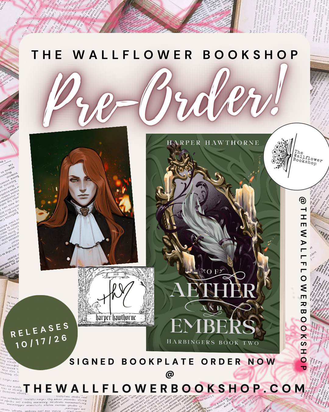 Of Aether & Embers (SIGNED BOOKPLATE) (PRE•ORDER) | HARPER HAWTHORNE