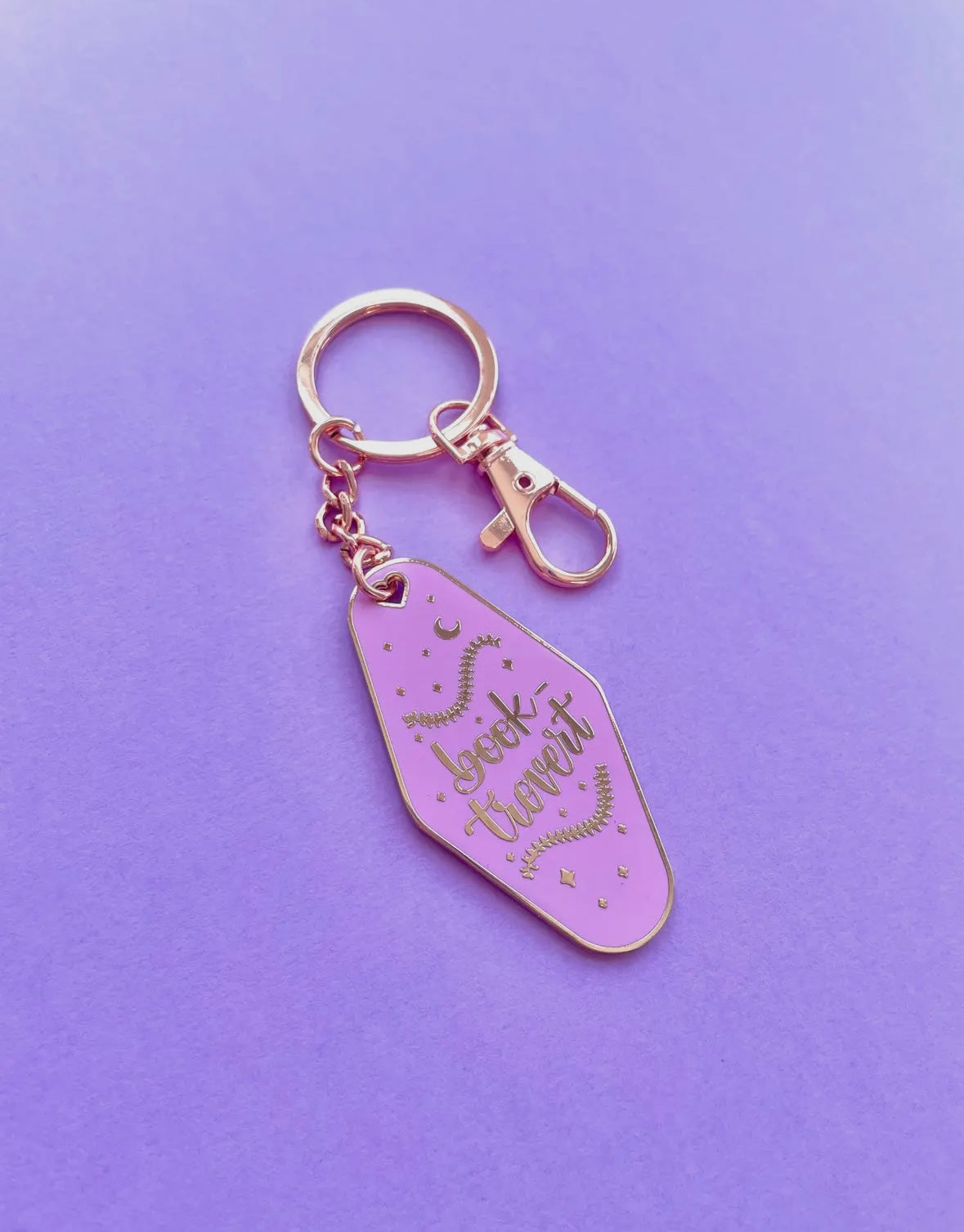 Book-Trovert Motel Keychain | Purple