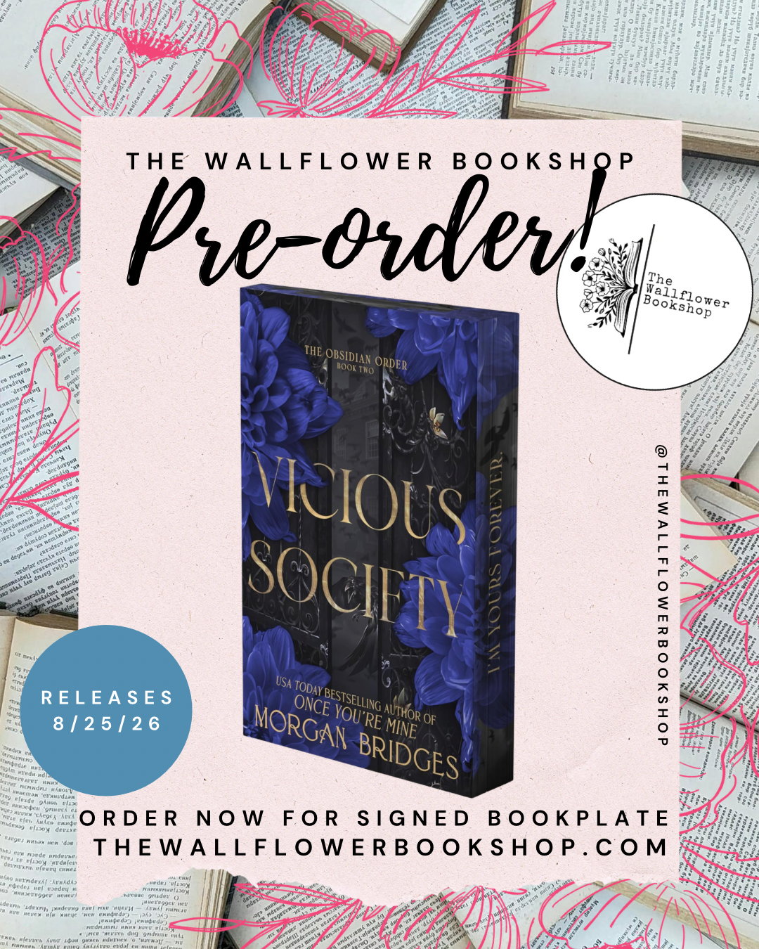 Vicious Society (SIGNED BOOKPLATE) (PRE•ORDER) | Morgan Bridges