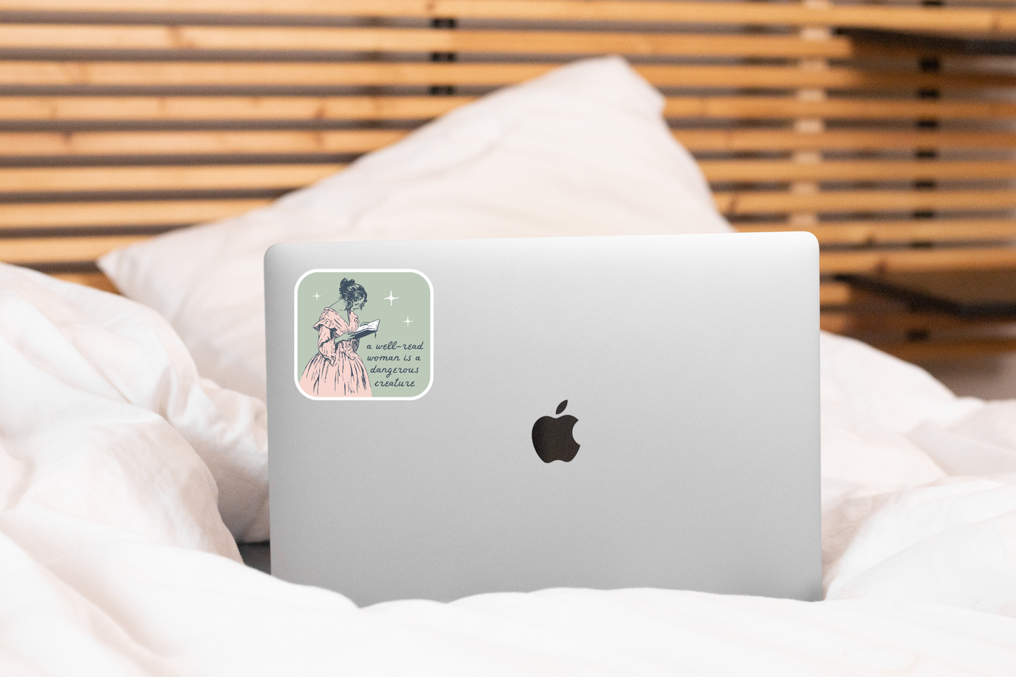 A Well Read Woman is a Dangerous Creature Sticker - books