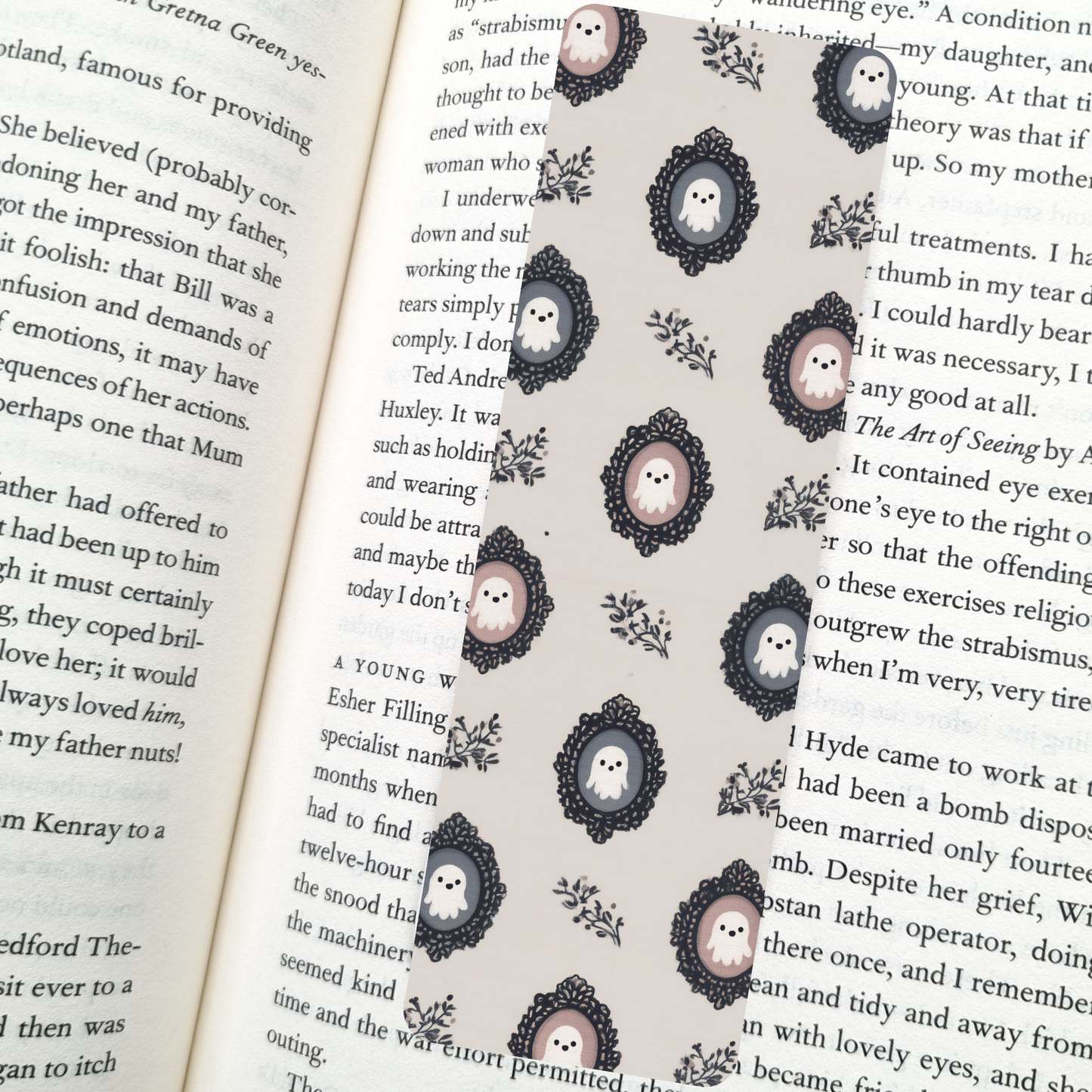 Ghost Portraits Bookmark | Midnight Reader