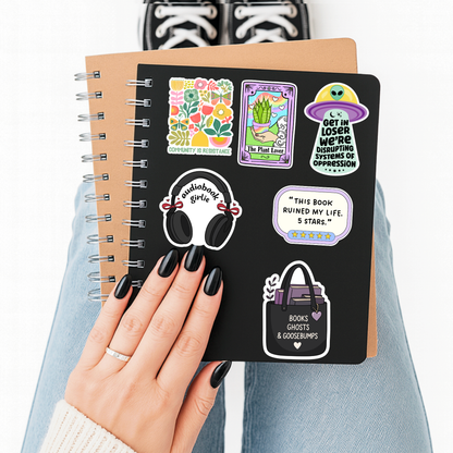 Ghost Lover Bag Sticker | Midnight Reader