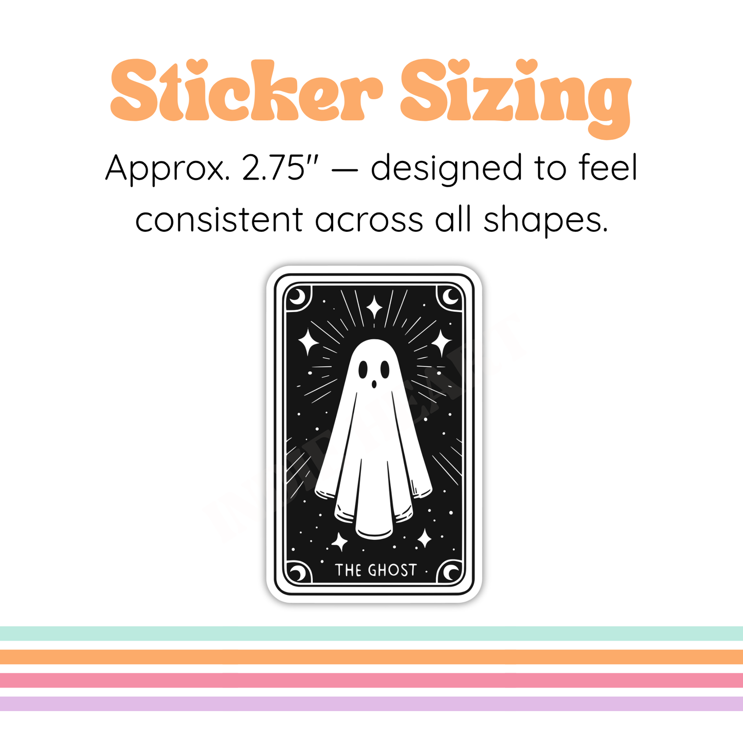 The Ghost Tarot Sticker– Midnight Reader