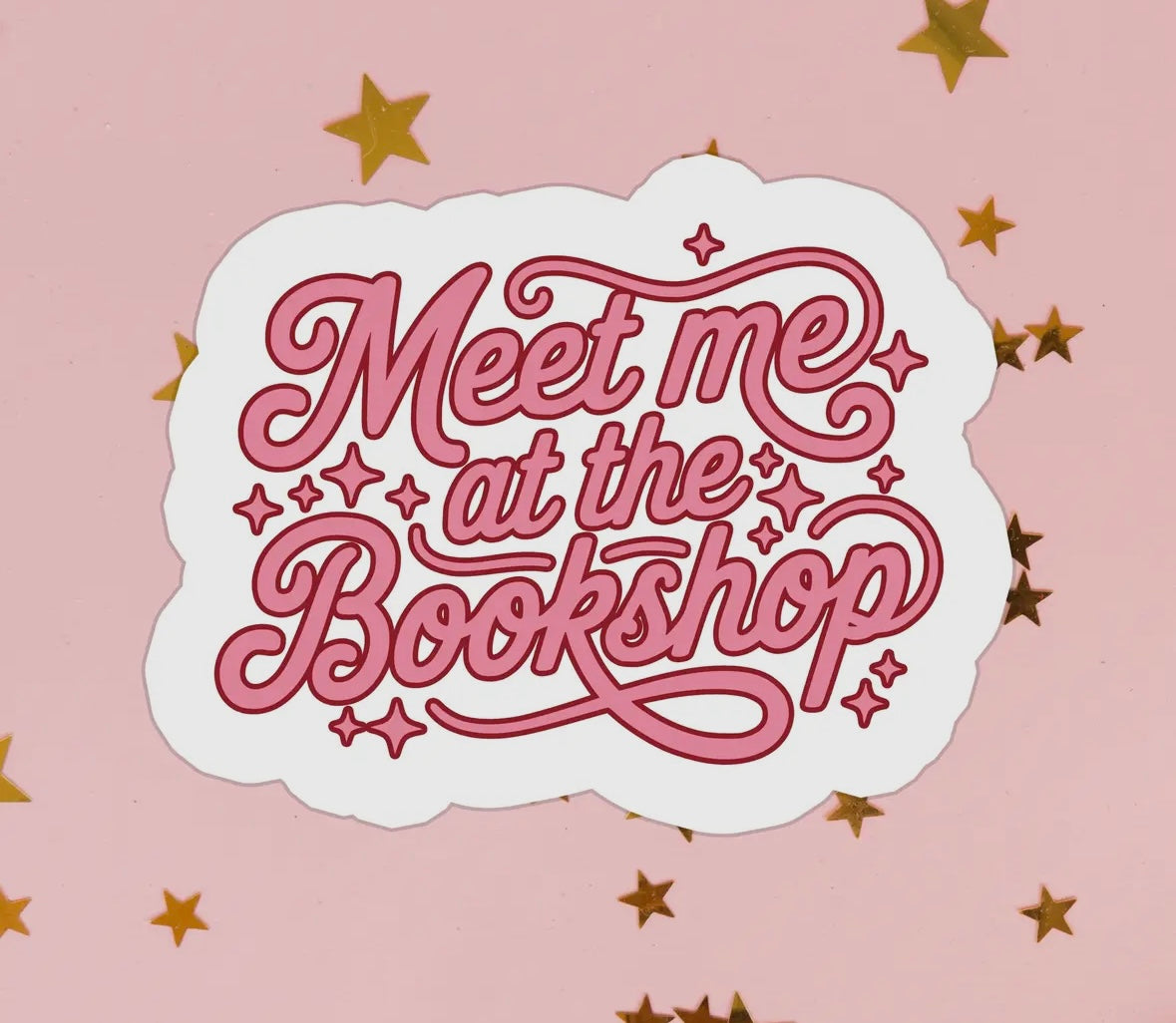 Meet Me At The Bookshop Sticker