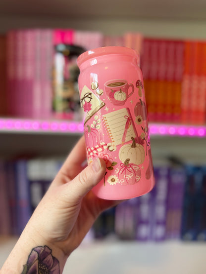 Pink Fall Romance Cup
