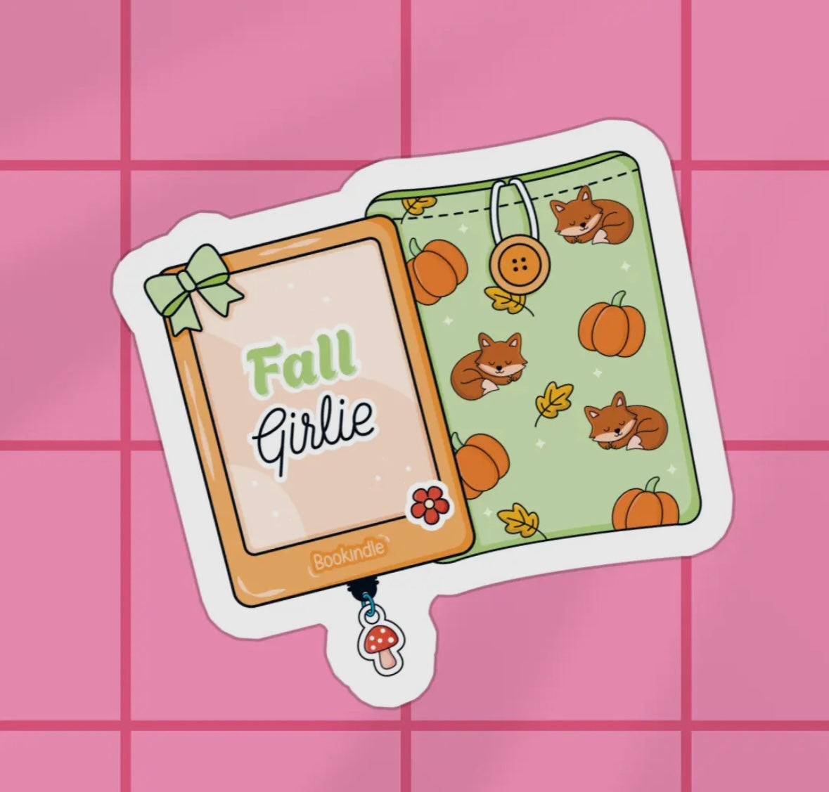 Fall Kindle Girlie Sticker