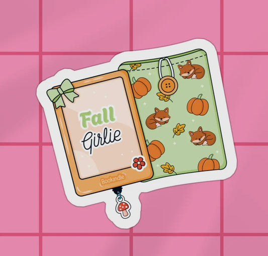 Fall Kindle Girlie Sticker