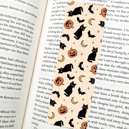 Vintage Black Cats Bookmark – Soft Matte Laminated  