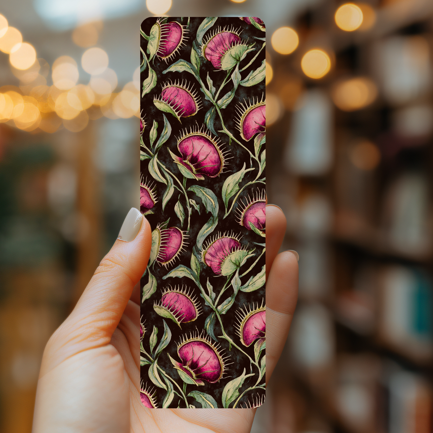 Nocturnal Bloom Bookmark | Midnight Reader