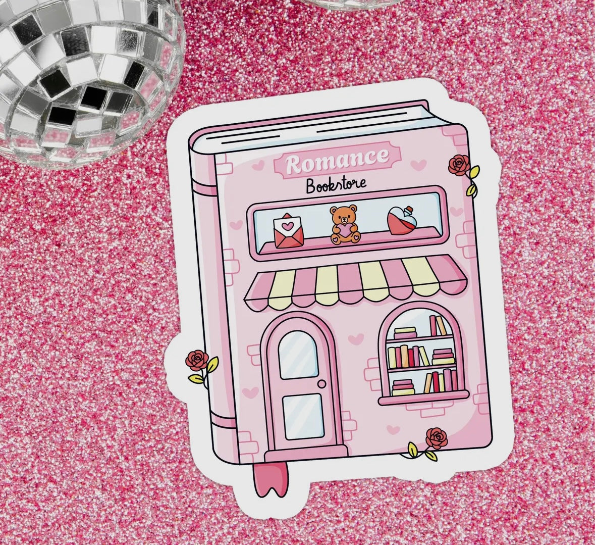 Romance Store Book Sticker