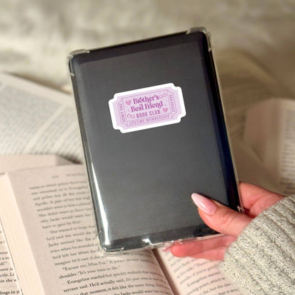 Brothers Best Friend Romance Book Ticket Book Reader Sticker – 3" Waterproof Bookish Sticker with Holo Overlay – Book Lover, Bookstore Merch