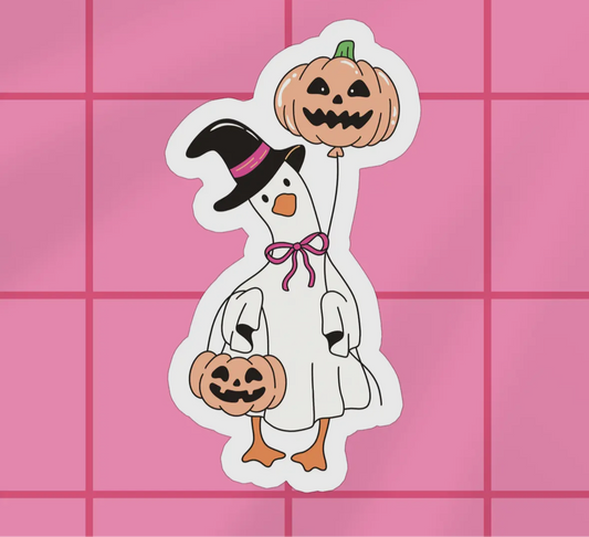 Goose Ghost Sticker