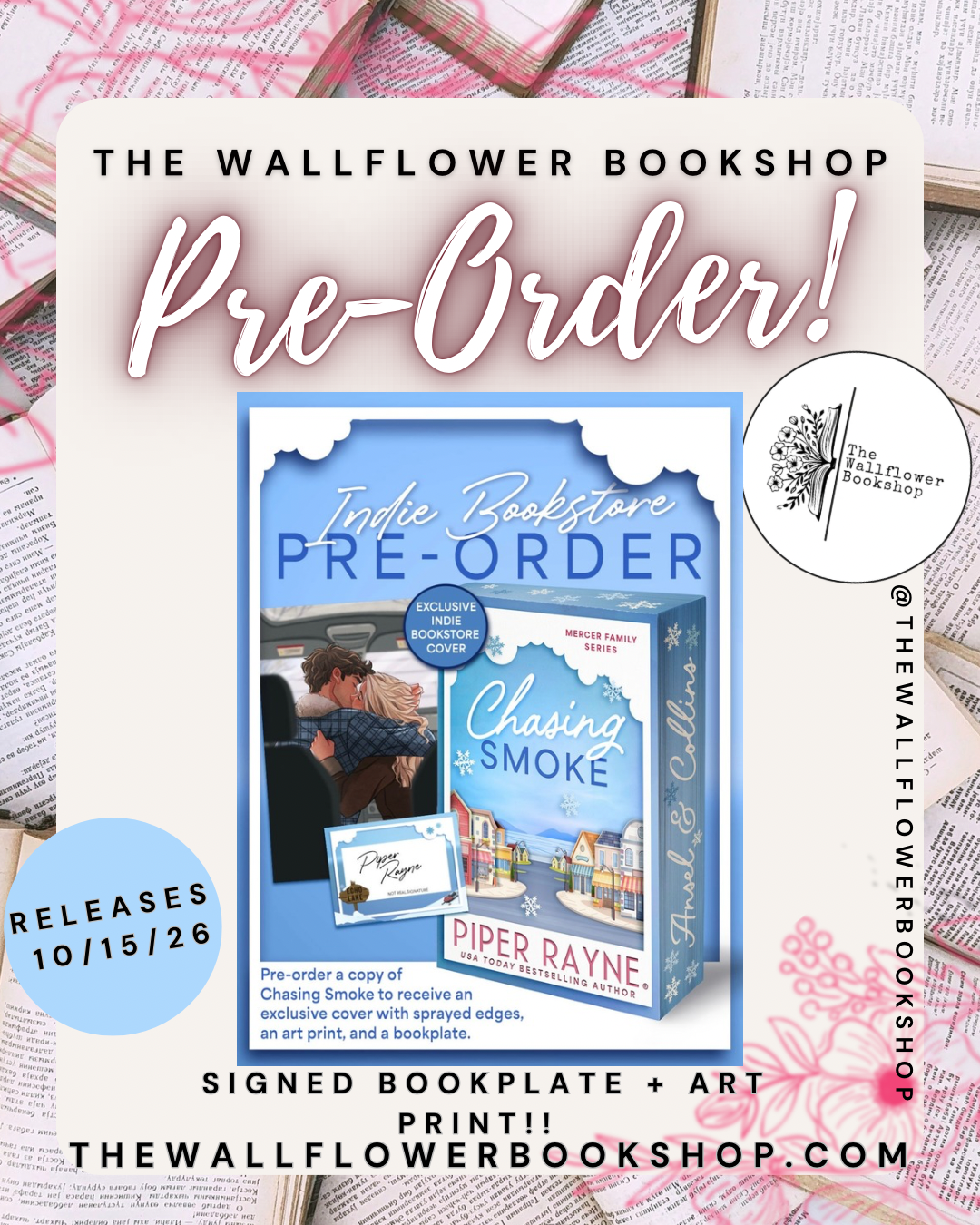 Chasing Smoke (SIGNED BOOKPLATE) (PRE ORDER) | Piper Rayne