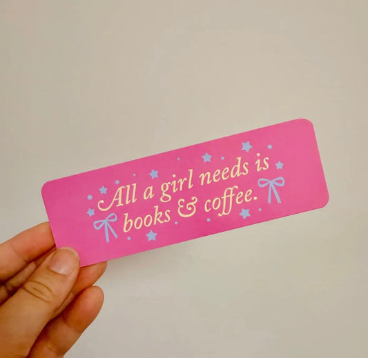 Books & Coffee Bookmark
