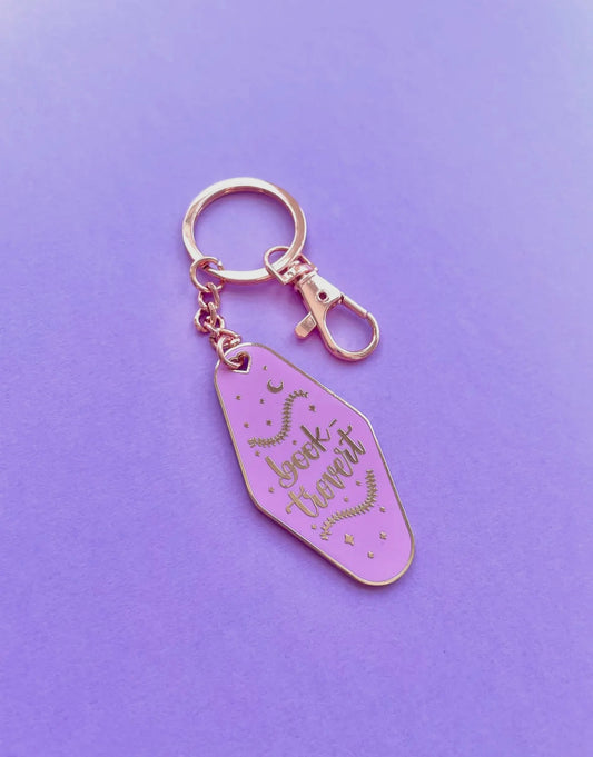 Book-Trovert Motel Keychain | Purple