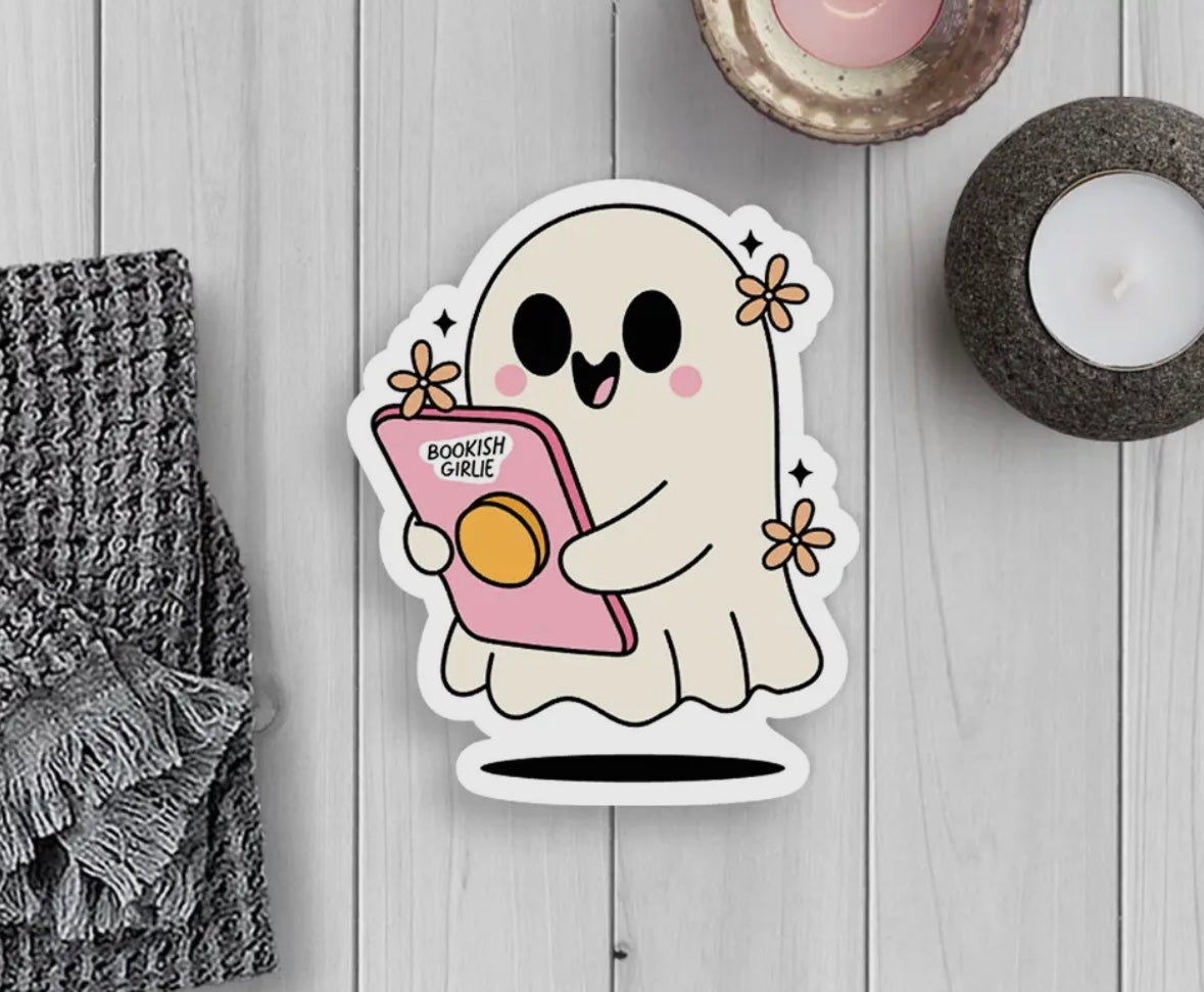 Bookish Ghoulie Sticker
