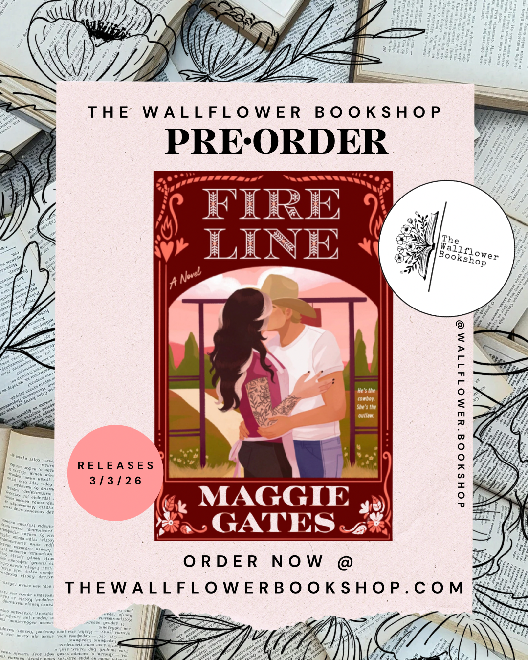 Fire Line (SIGNED BOOKPLATE) | Maggie Gates