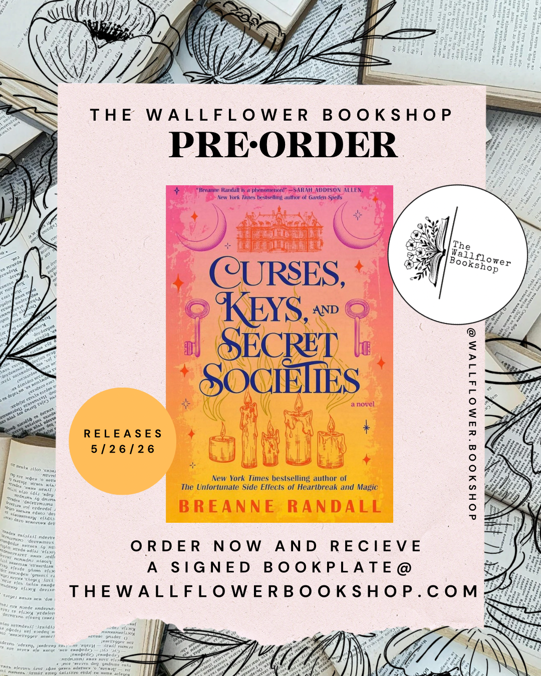 Curses, Keys and Secrets Societies (SIGNED BOOKPLATE) | Breanne Randall