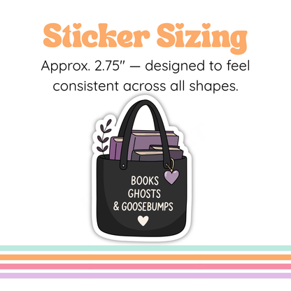 Ghost Lover Bag Sticker | Midnight Reader