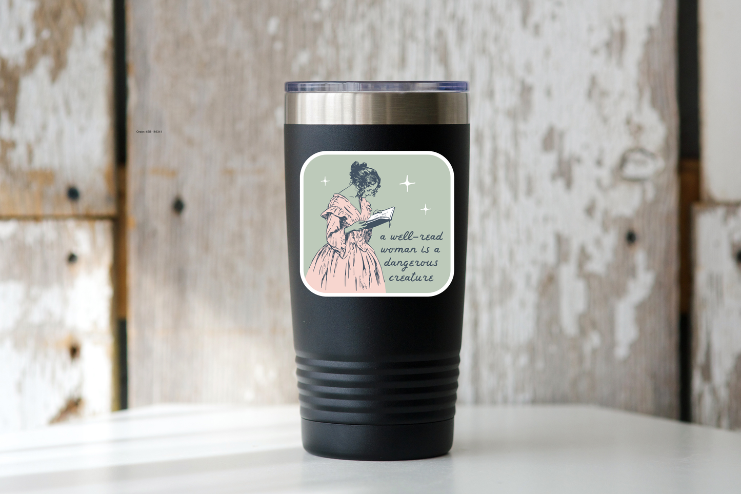 A Well Read Woman is a Dangerous Creature Sticker - books